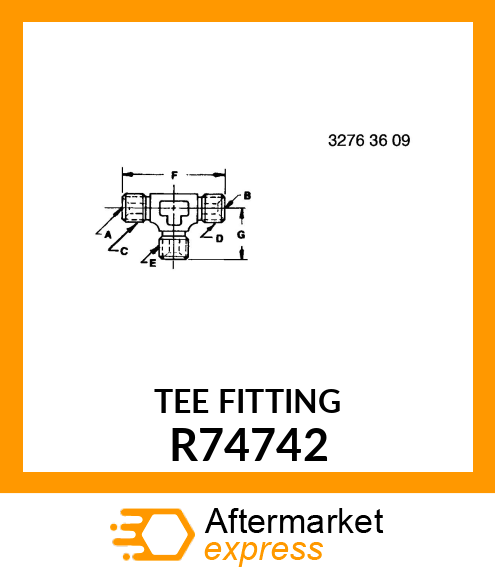 TEE FITTING R74742