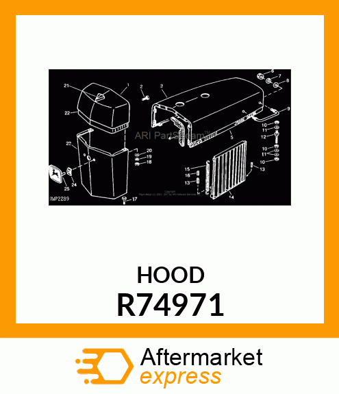 EXTENSION, HOOD R74971