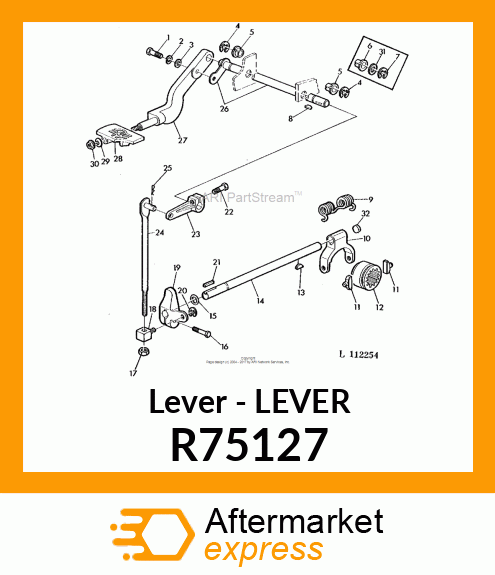 Lever R75127