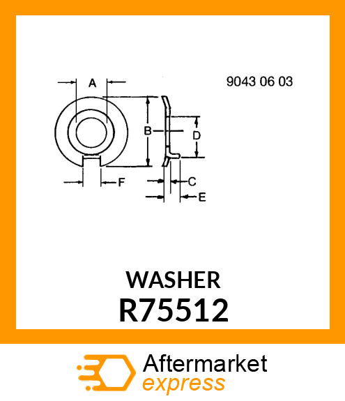 WASHER, THRUST R75512