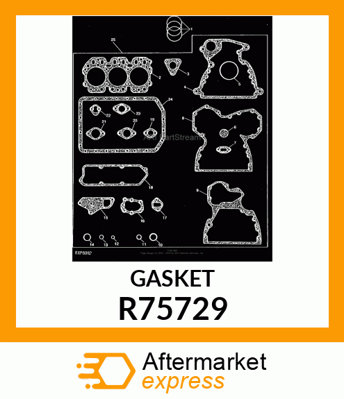 GASKET, ROCKER ARM COVER R75729