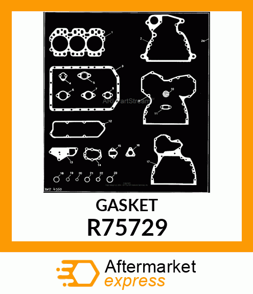 GASKET, ROCKER ARM COVER R75729