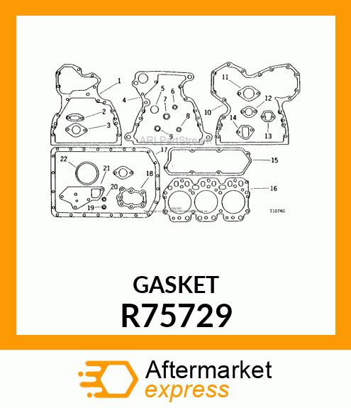 GASKET, ROCKER ARM COVER R75729