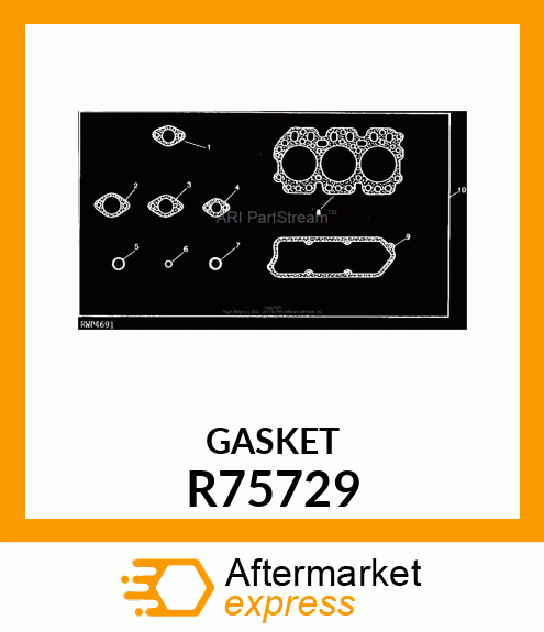 GASKET, ROCKER ARM COVER R75729