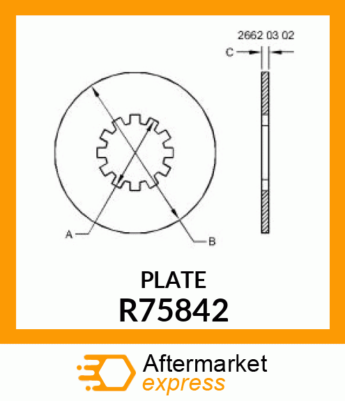 PLATE, PRESSURE R75842