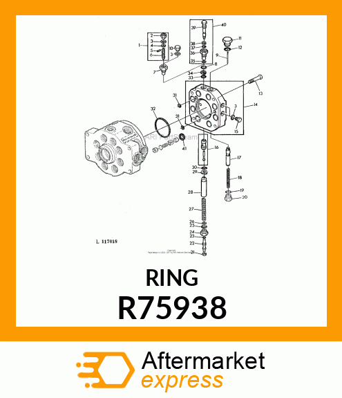 THRUST WASHER, RING, BACK R75938