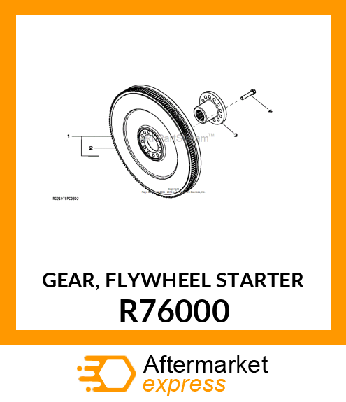 GEAR, FLYWHEEL STARTER R76000