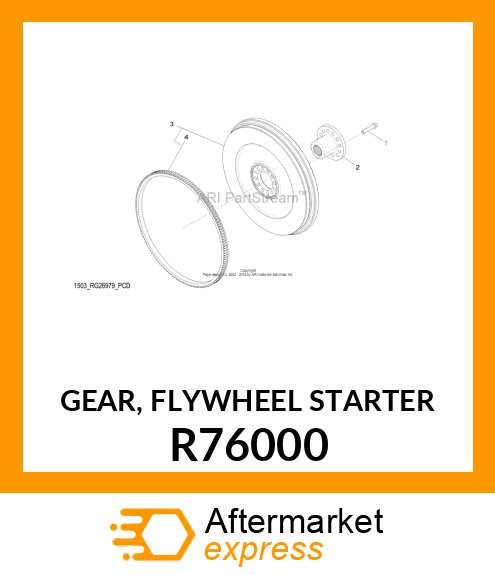 GEAR, FLYWHEEL STARTER R76000