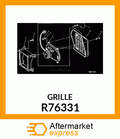 GRILLE, SPEAKER R76331