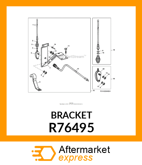 BRACKET, ANTENNA R76495