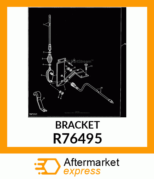 BRACKET, ANTENNA R76495