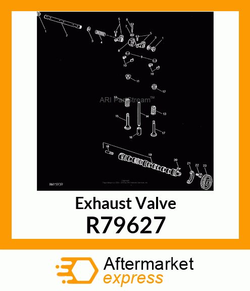Exhaust Valve - VALVE,EXHAUST,.030 OVERSIZE R79627