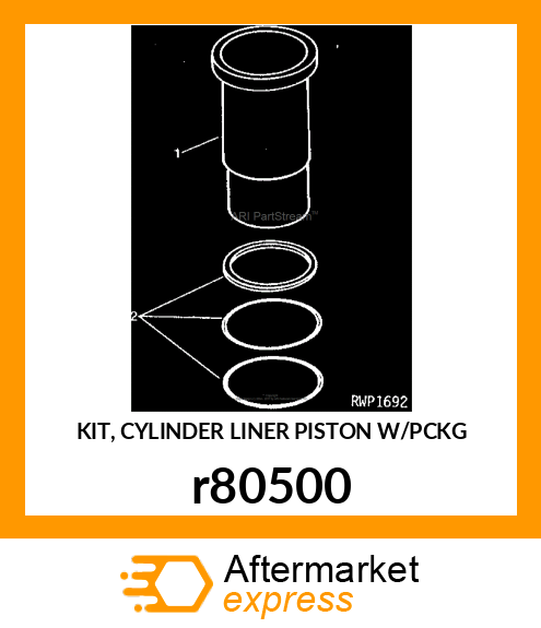 KIT, CYLINDER LINER PISTON W/PCKG r80500