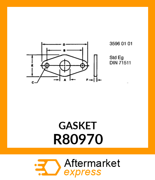 GASKET,EXHAUST MANIFOLD,OUTER R80970