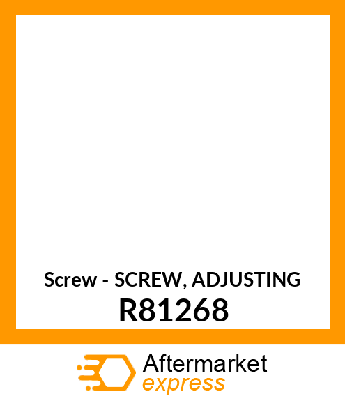 Screw - SCREW, ADJUSTING R81268