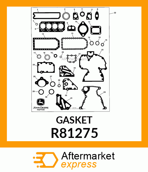 GASKET, AIR INLET R81275