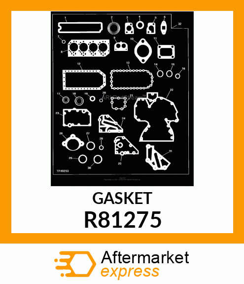 GASKET, AIR INLET R81275