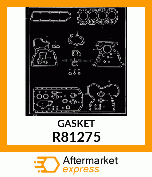 GASKET, AIR INLET R81275