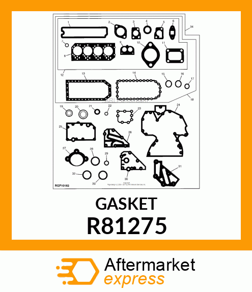 GASKET, AIR INLET R81275