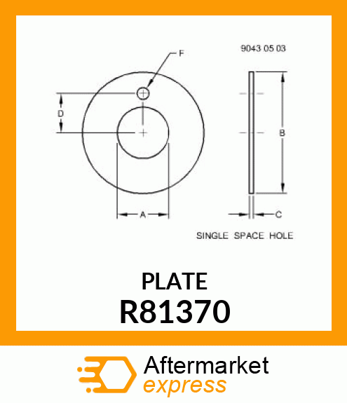 WASHER, SPECIAL R81370