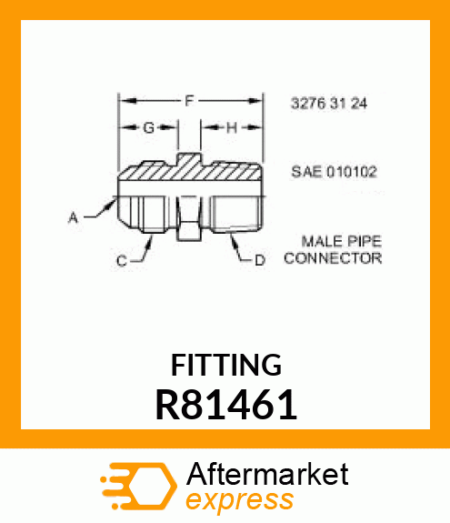 CONNECTOR, SPECIAL /FOR FLEX LINES R81461