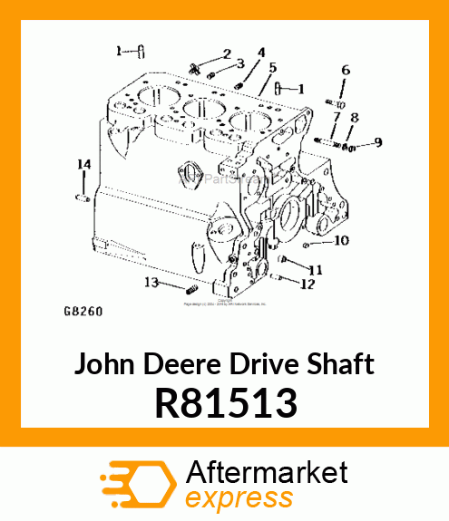 SHAFT, TACHOMETER DRIVE R81513