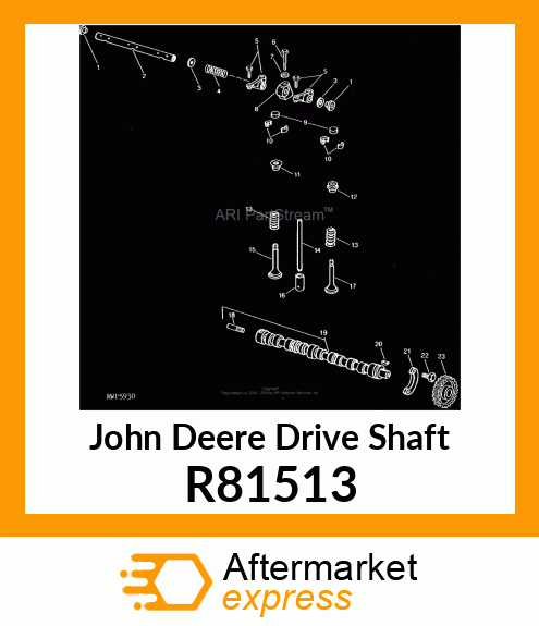 SHAFT, TACHOMETER DRIVE R81513