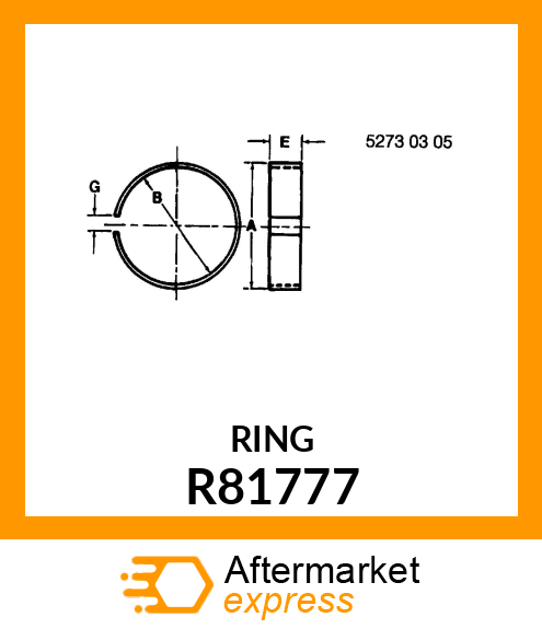 WEAR RING, PISTON, 80 R81777