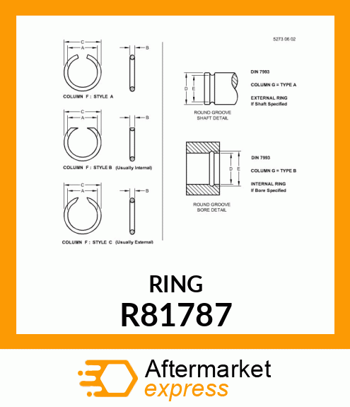 RING, SNAP (100 DIA.) R81787