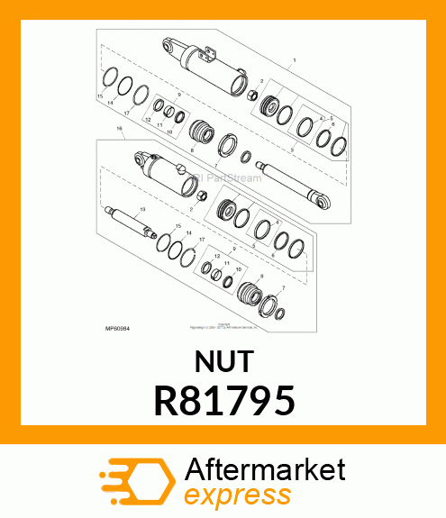 NUT, SPANNER R81795