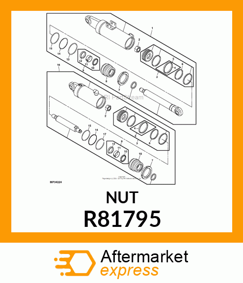 NUT, SPANNER R81795