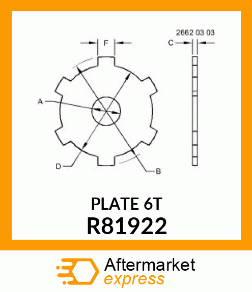 PLATE, CLUTCH DRIVE R81922