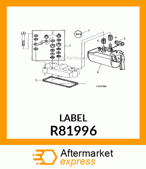 LABEL, 24V R81996