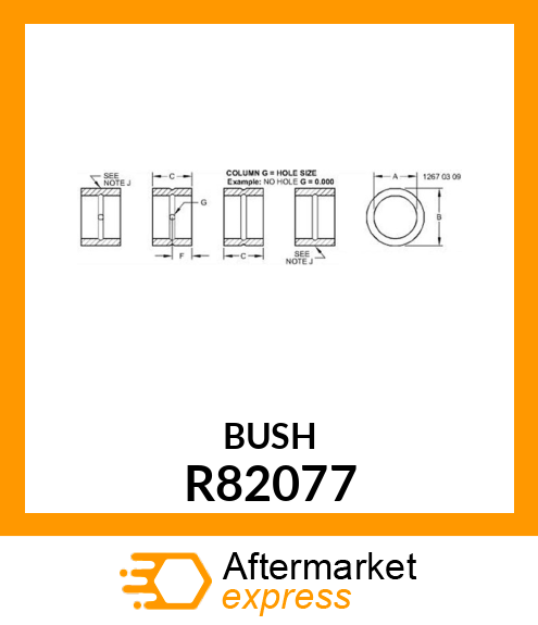 BUSHING (ROD END) R82077