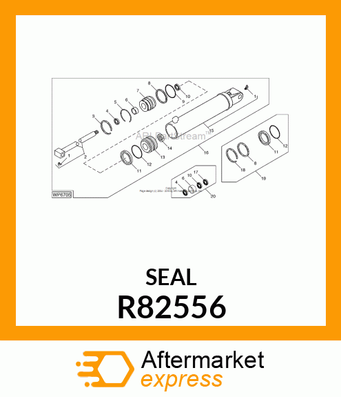 SEAL (ROD GUIDE TO ROD) R82556