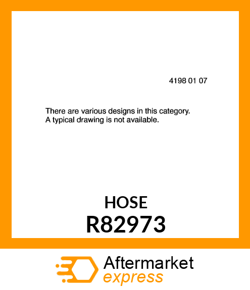 HOSE, UPPER WATER R82973