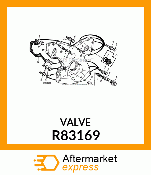 VALVE, PRESSURE REGULATION R83169