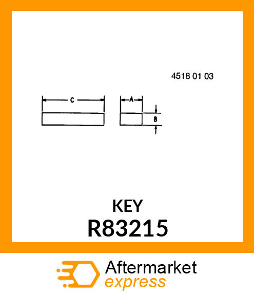 KEY, PISTON RETAINING R83215