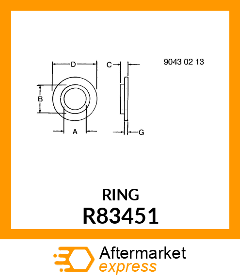 WASHER, THRUST R83451