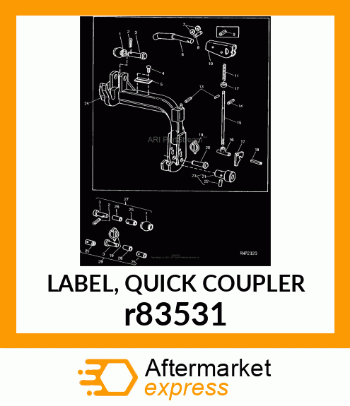 LABEL, QUICK COUPLER r83531