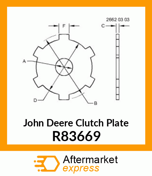 PLATE, CLUTCH PISTON RETURN R83669