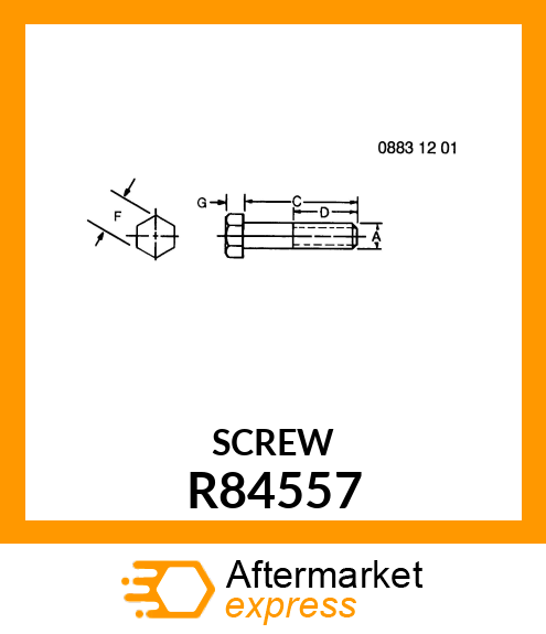 SCREW, SPECIAL CAP R84557