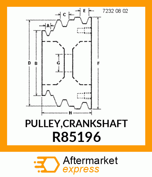 PULLEY,CRANKSHAFT R85196