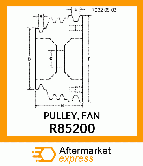 PULLEY, FAN R85200