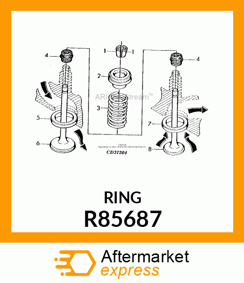 INSERT,VALVE SEAT,EXHAUST R85687