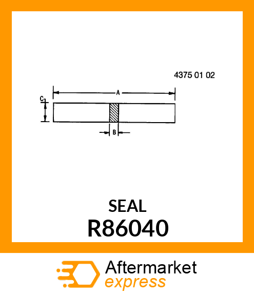 PAD, BAFFLE (FRONT GRILLE SCREEN) R86040