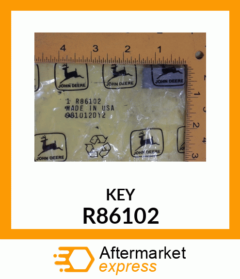 KEY, RETANGULAR R86102