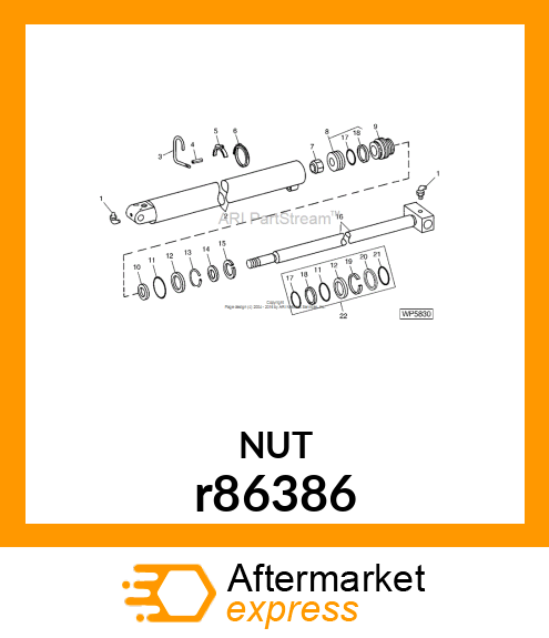 NUT, HEX, M22X1.5 r86386