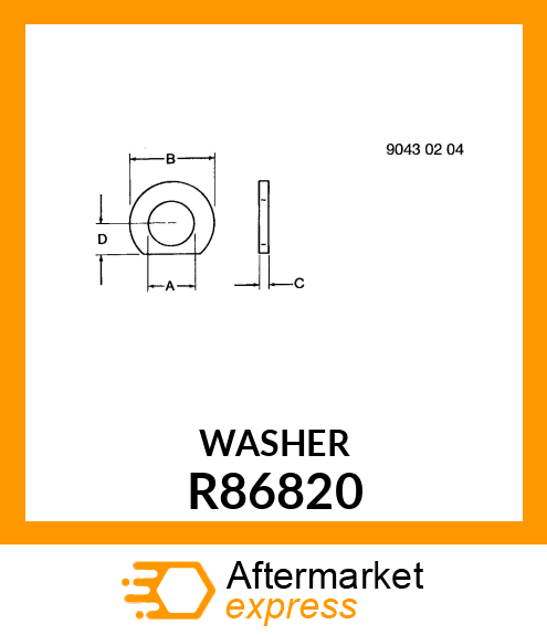 WASHER, THRUST R86820