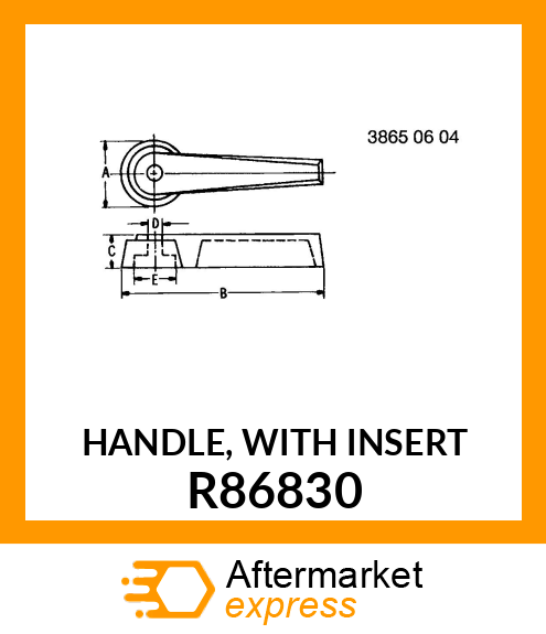 HANDLE, WITH INSERT R86830